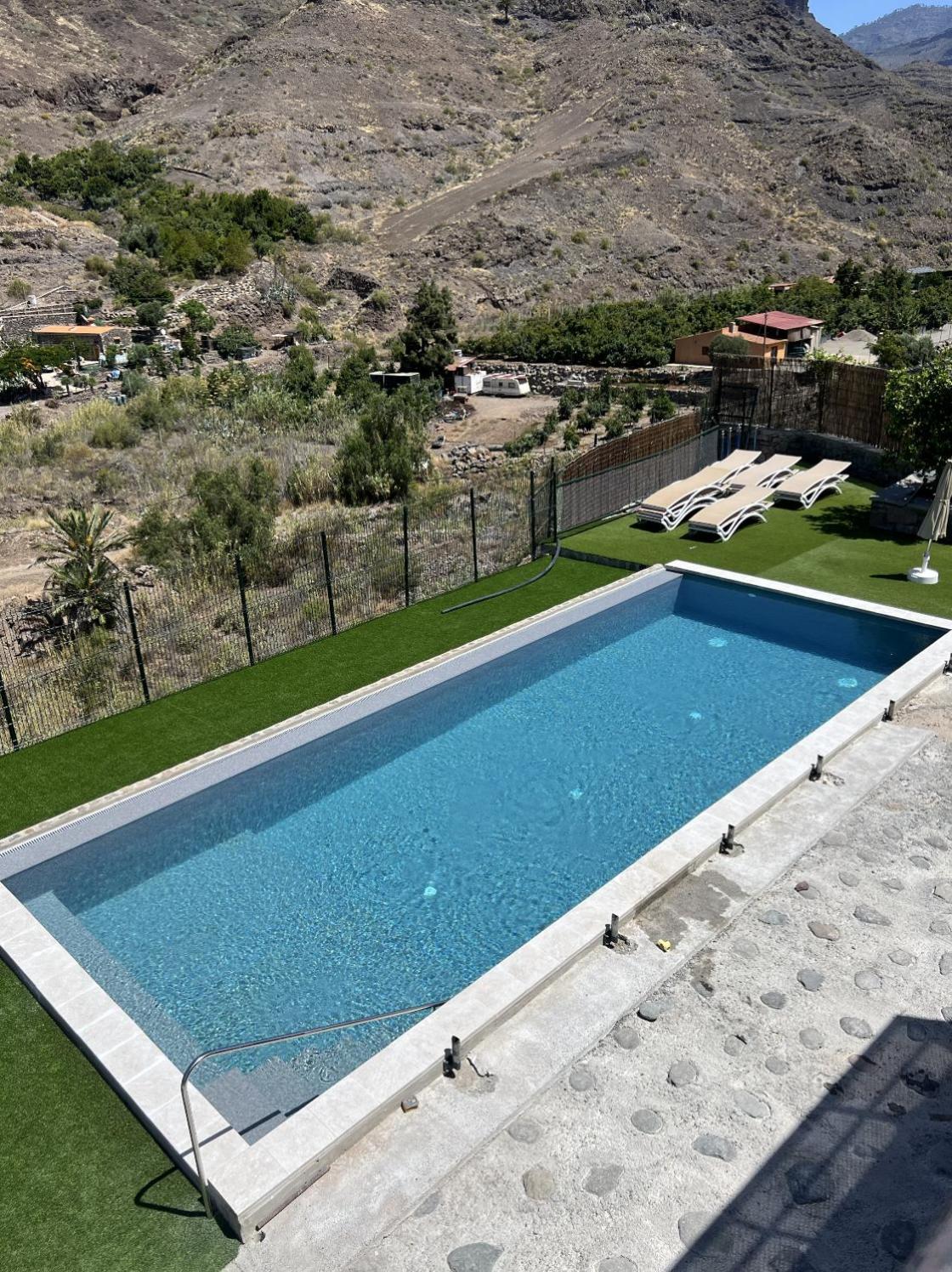 Casa Rural Con Bano Adaptado Y Piscina En โมกัน ภายนอก รูปภาพ